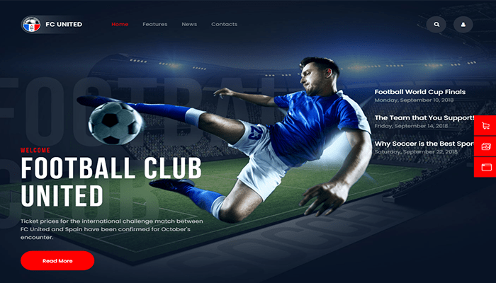 أفضل 25 قوالب ووردبريس رياضية لمشاركة شغفك لعام 2026 14 قالب ووردبريس رياضية FC United