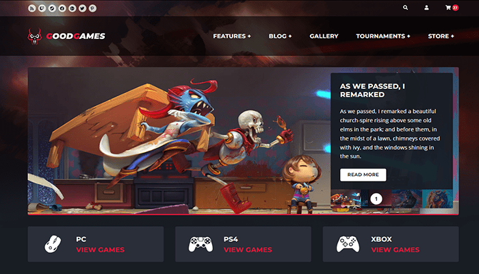 أفضل 25+ قوالب العاب ووردبريس (لعشاق العاب) لعام 2026 22 قالب العاب ووردبريس GoodGames