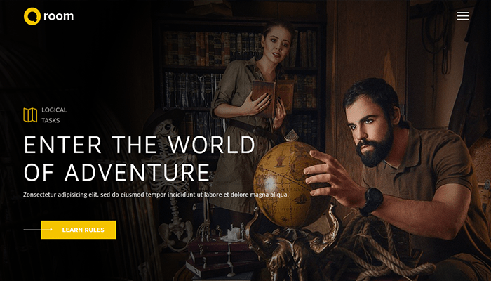 أفضل 25+ قوالب العاب ووردبريس (لعشاق العاب) لعام 2026 13 قالب العاب ووردبريس Qroom