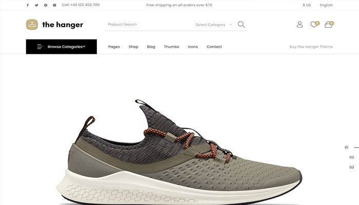 افضل 6 قوالب دروبشيبينغ ووكومرس لعام 2025 4 قالب بيع المنتجات الرقمية ووردبريس The Hanger