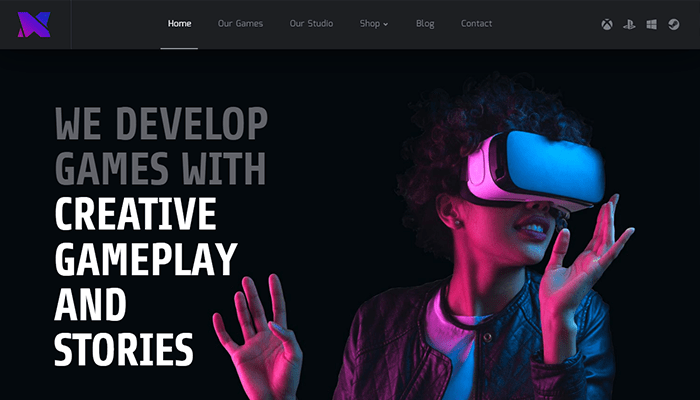 أفضل 25+ قوالب العاب ووردبريس (لعشاق العاب) لعام 2026 31 قالب العاب ووردبريس Xion