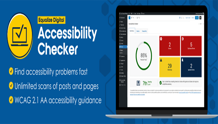 لماذا تعد إمكانية الوصول إلى موقع ووردبريس أمر أساسي 9 accessibility checker plugin