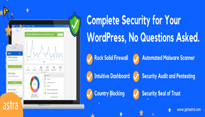 أفضل 10+ اضافات فحص ووردبريس بحثًا عن البرامج الضارة 3 فحص ووردبريس بحثًا عن البرامج الضارة Astra Security