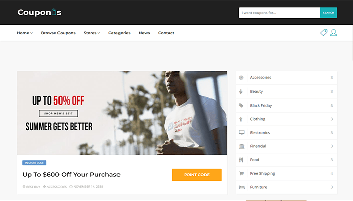 أفضل 10+ قوالب ووردبريس للتسويق بالعمولة لعام 2025 9 قالب ووردبريس للتسويق بالعمولة Couponis