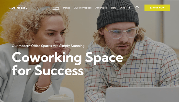 أفضل 10+ قوالب ووردبريس للعمل الجماعي 8 قالب ووردبريس للعمل الجماعي Coworking