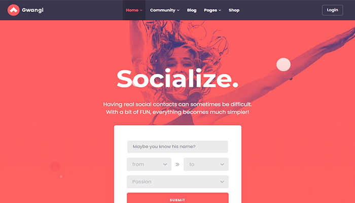 أفضل 15+ قوالب ووردبريس المجتمعية لإنشاء مجتمعك الخاص! 15 gwangi community theme