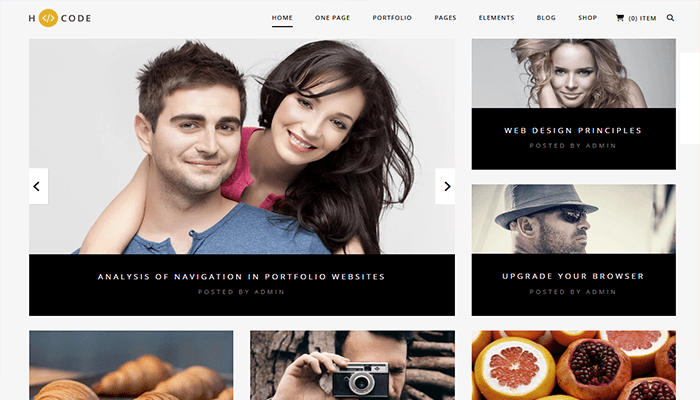 أفضل 35+ قوالب مدونة ووردبريس لعام 2026 39 hcode wordpress blog theme