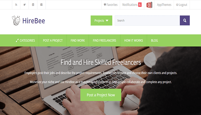 افضل 10+ قوالب لوحة وظائف ووردبريس لعام 2026 13 hirebee wordpress theme