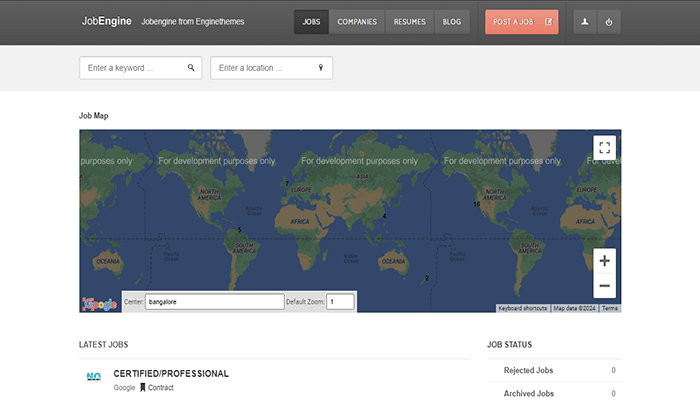 افضل 10+ قوالب لوحة وظائف ووردبريس لعام 2026 6 jobengine theme