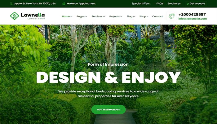 افضل 20 قوالب ووردبريس البستنة والمناظر الطبيعية 20 قالب ووردبريس البستنة Garden Care