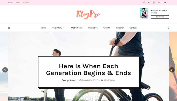 أفضل 35+ قوالب مدونة ووردبريس لعام 2026 14 قالب مدونة ووردبريس Magplus