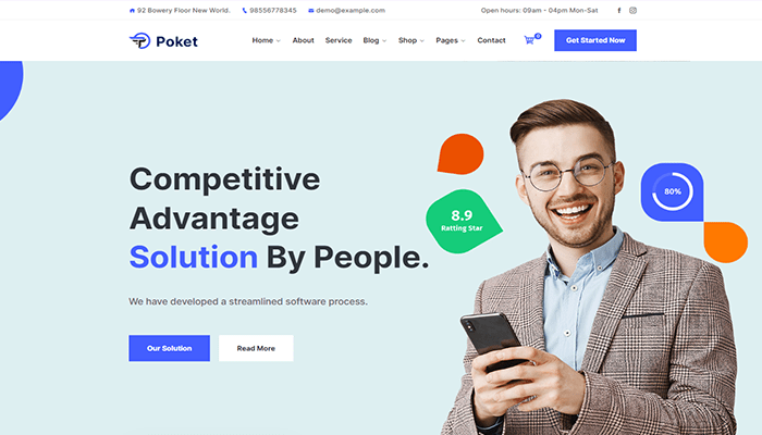 أفضل 7 قوالب تسويق ووردبريس لعام 2026 2 قالب تسويق ووردبريس Poket