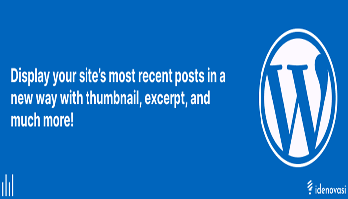 كيفية اظهار المقالات التي تم تحديثها مؤخرًا في ووردبريس 1 recent posts widget extended plugin