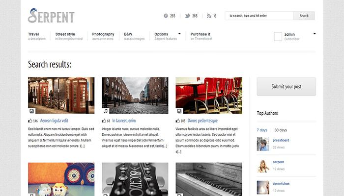 كيفية انشاء شبكة اجتماعية باستخدام ووردبريس خاصة بك 7 serpent social network theme