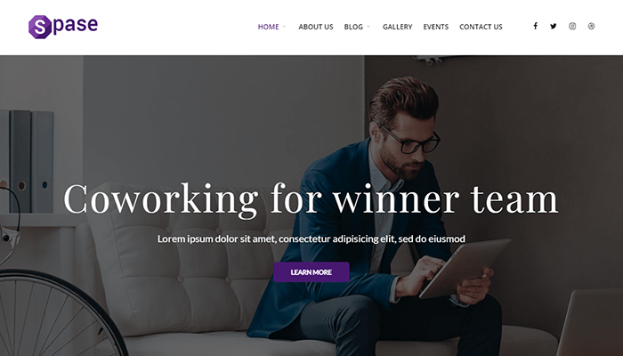أفضل 10+ قوالب ووردبريس للعمل الجماعي 11 spase wordpress theme