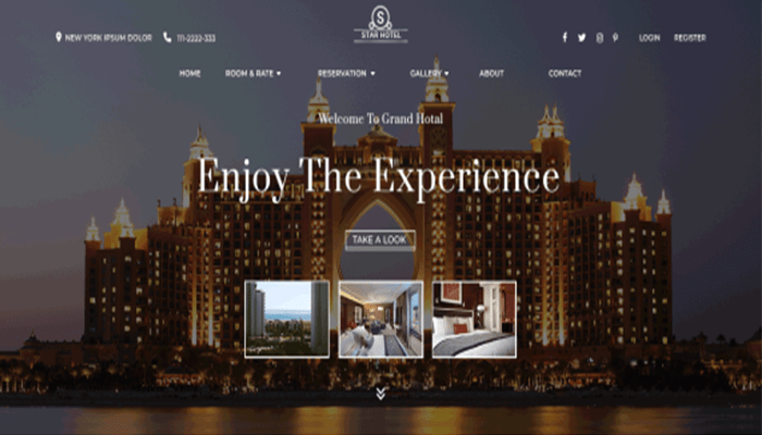 أفضل 25+ قوالب ووردبريس للفنادق لعام 2025 24 star hotel wordpress theme