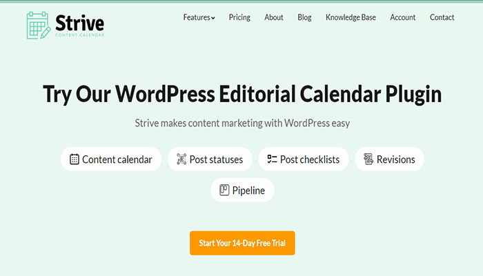 أفضل 10+ اضافات إدارة مؤلفين متعددين ووردبريس 1 جدولة التدوين Strive Content Calendar