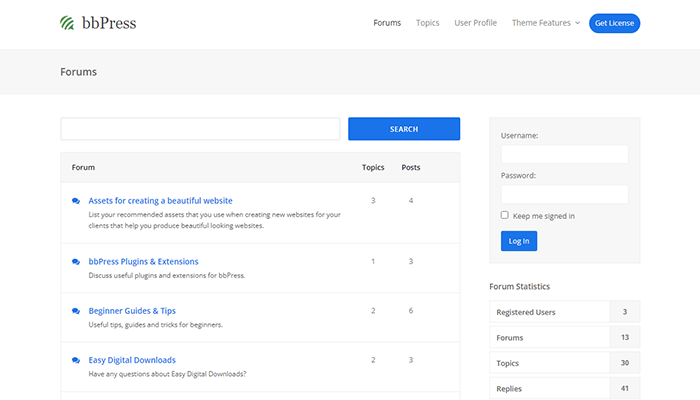 أفضل 15+ قوالب ووردبريس المجتمعية لإنشاء مجتمعك الخاص! 1 total bbpress theme