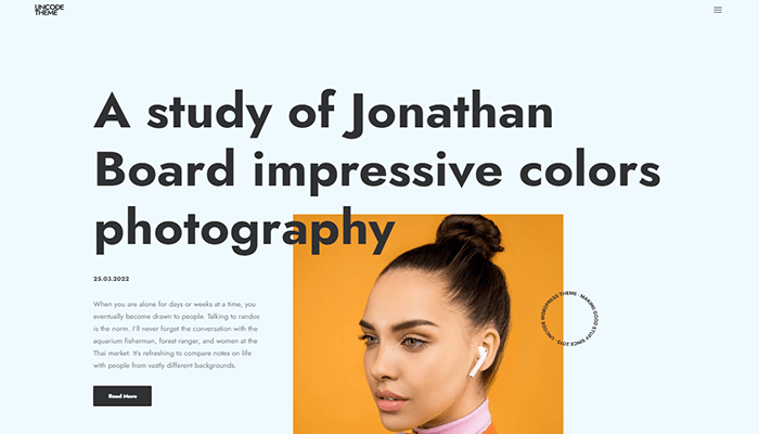 أفضل 35+ قوالب مدونة ووردبريس لعام 2026 16 قالب مدونة ووردبريس Uncode