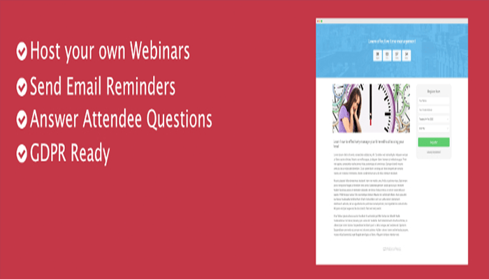 كيفية ترويج دورة ووردبريس الخاصة بك عبر الإنترنت 8 webinarpress wordpress plugin