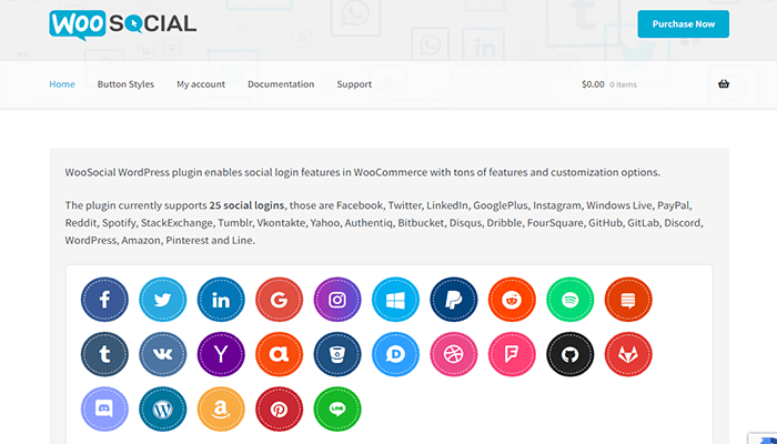 افضل اضافات تسجيل الدخول الاجتماعي لموقع ووردبريس الخاص بك 9 اضافة تسجيل الدخول الاجتماعي WooSocial
