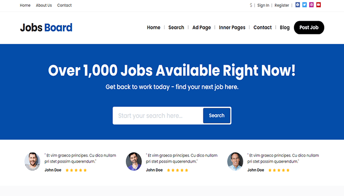 افضل 10+ قوالب لوحة وظائف ووردبريس لعام 2026 12 wordpress job board theme premiumpress