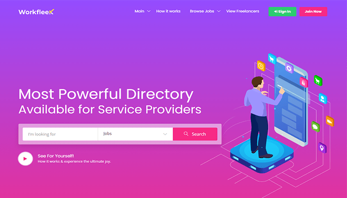 أفضل 15+ قوالب سوق ووردبريس لعام 2025 17 workreap freelance marketplace wordpress theme