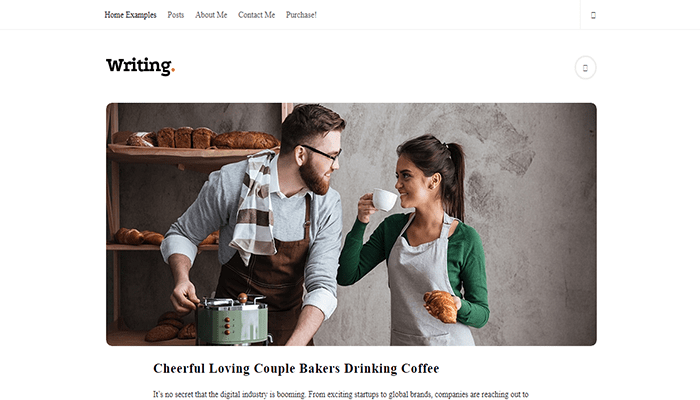 أفضل 35+ قوالب مدونة ووردبريس لعام 2026 35 writing blog personal blog theme
