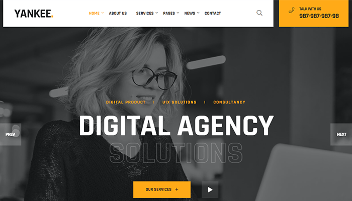 أفضل 7 قوالب تسويق ووردبريس لعام 2026 4 قالب تسويق ووردبريس Yankee