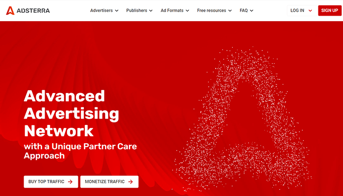 أفضل 9 بدائل جوجل ادسنس لربح المال فى عام 2025 2 adsterra homepage