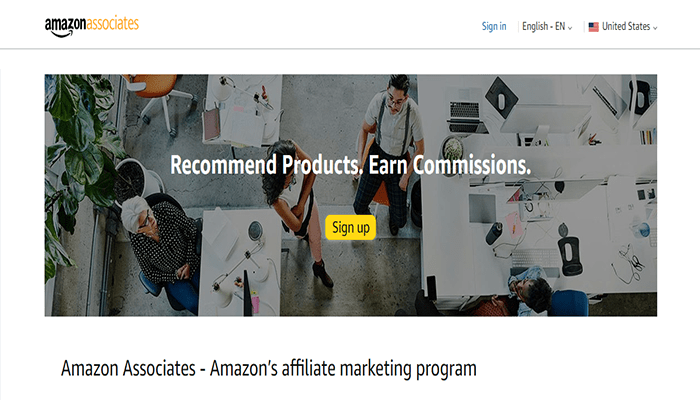 أفضل 9 بدائل جوجل ادسنس لربح المال فى عام 2025 9 amazonassociates homepage
