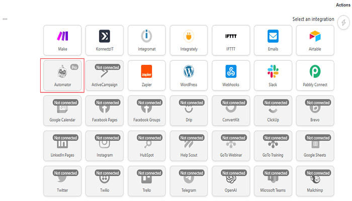 كيفية إنشاء سير عمل آلي في ووردبريس باستخدام Uncanny Automator 9 action uncanny automator
