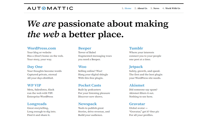 25 أعمال وشركات ووردبريس الأكثر نجاحًا اليوم 1 automattic