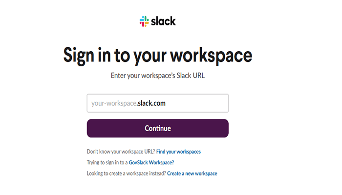 كيفية دمج سلاك مع ووردبريس (دليل المبتدئين) 4 اختيار مساحة عمل سلاك
