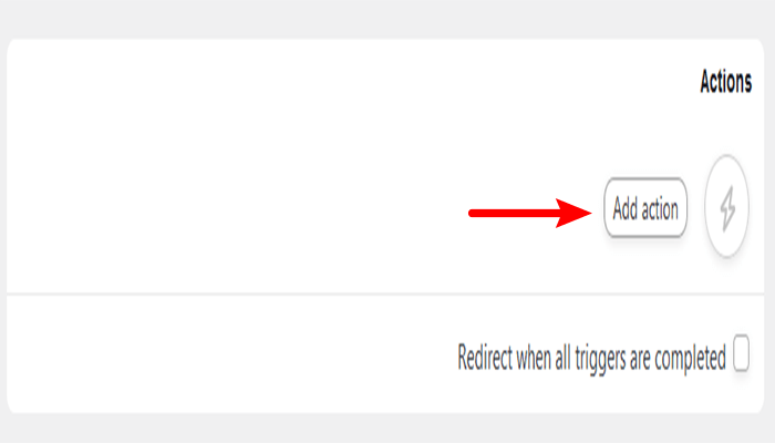 كيفية إنشاء سير عمل آلي في ووردبريس باستخدام Uncanny Automator 8 انقر فوق زر إضافة إجراء