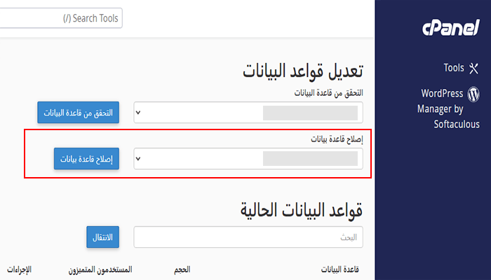 كيفية إصلاح قاعدة بيانات ووردبريس (6 طرق سهلة) 15 click repair database button