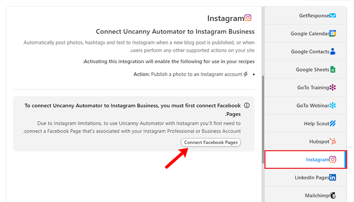 كيفية النشر تلقائيًا من ووردبريس إلى انستقرام 5 connect facebook pages