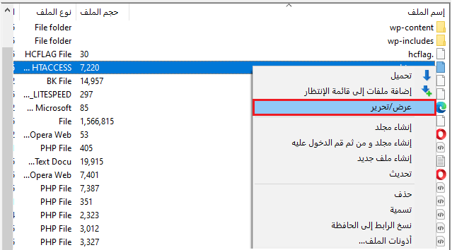 ما هو htaccess. في ووردبريس 2 يمكنك الوصول إلى htaccess. باستخدام عميل FTP
