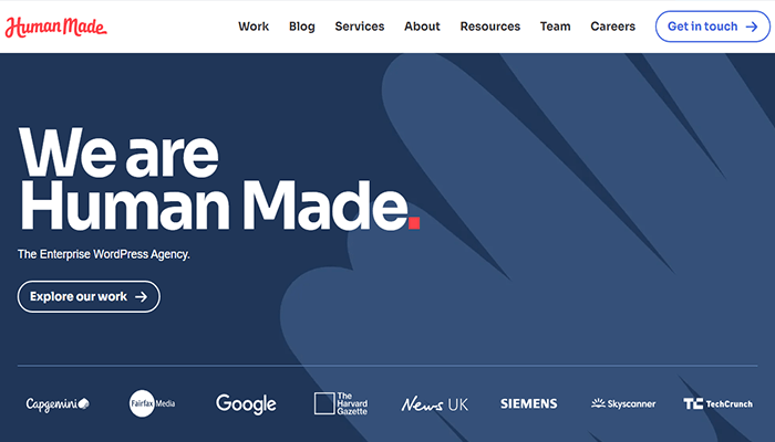 25 أعمال وشركات ووردبريس الأكثر نجاحًا اليوم 12 humanmade