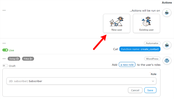 كيفية إنشاء سير عمل آلي في ووردبريس باستخدام Uncanny Automator 18 إنشاء سير عمل تلقائي للمستخدمين الجدد
