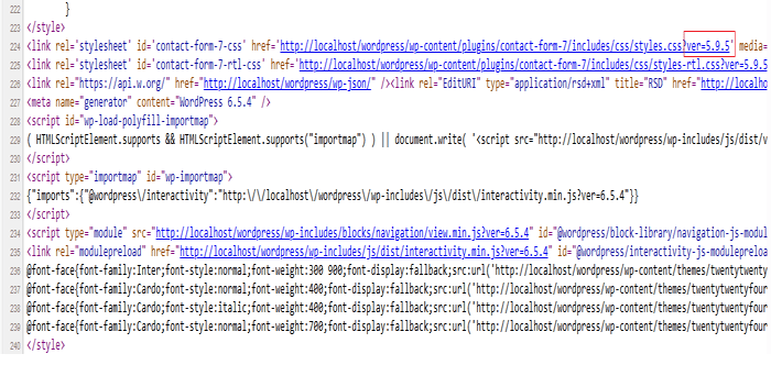كيفية التحقق من إصدار ووردبريس الذي تستخدمه بسهولة 9 plugin version sourcecode
