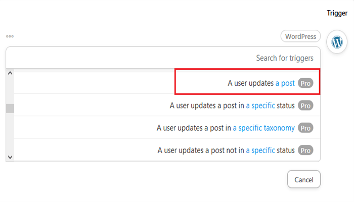 كيفية دمج سلاك مع ووردبريس (دليل المبتدئين) 11 حدد مستخدمًا يقوم بتحديث مشغل النشر