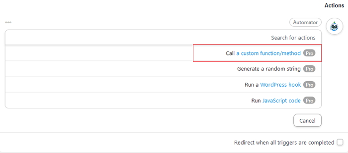 كيفية إرسال إشعارات Twilio عبر الرسائل القصيرة من ووكومرس (خطوة بخطوة) 16 select call a custom function