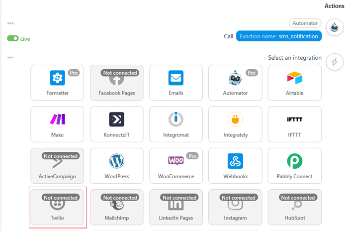 كيفية إرسال إشعارات Twilio عبر الرسائل القصيرة من ووكومرس (خطوة بخطوة) 19 twilio integration wordpress