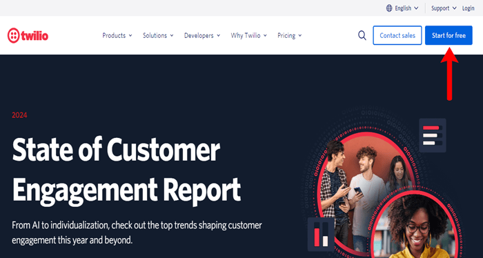 كيفية إرسال إشعارات Twilio عبر الرسائل القصيرة من ووكومرس (خطوة بخطوة) 1 twilio signup free