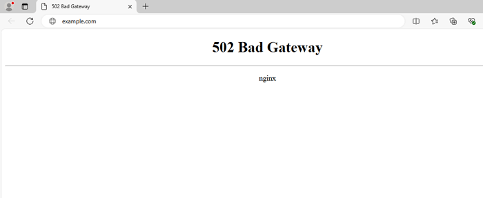 كيفية إصلاح خطأ 502 Bad Gateway في ووردبريس 1 502 Bad Gateway في المتصفح