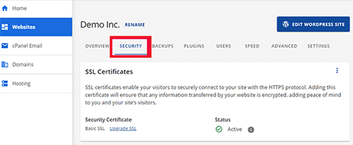 كيفية الحصول على شهادة SSL مجانية لموقع ووردبريس الخاص بك (دليل المبتدئين) 9 تم تشغيل Bluehost SSL