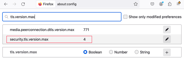 كيفية إصلاح الخطأ 'ERR_SSL_VERSION_OR_CIPHER_MISMATCH' فى ووردبريس 7 إجبار فايرفوكس على استخدام بروتوكولات TLS الحالية