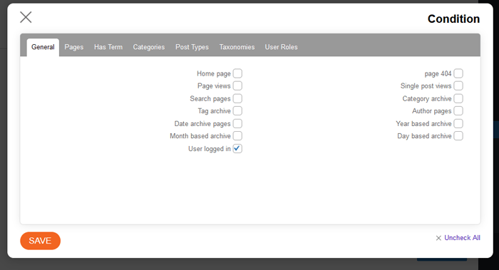 كيفية إضافة عناصر مخصصة إلى قوائم ووردبريس المحددة 21 choose conditions