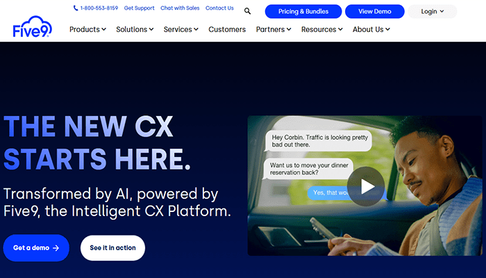 أفضل 6 برامج الاتصال التلقائي للشركات الصغيرة في عام 2025 6 five9